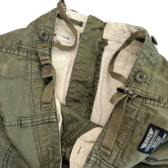Neighborhood x NHIZ Izzue Mens Cargo Shorts Green‎ L Streetwear Military Utility - Picture 6 of 16